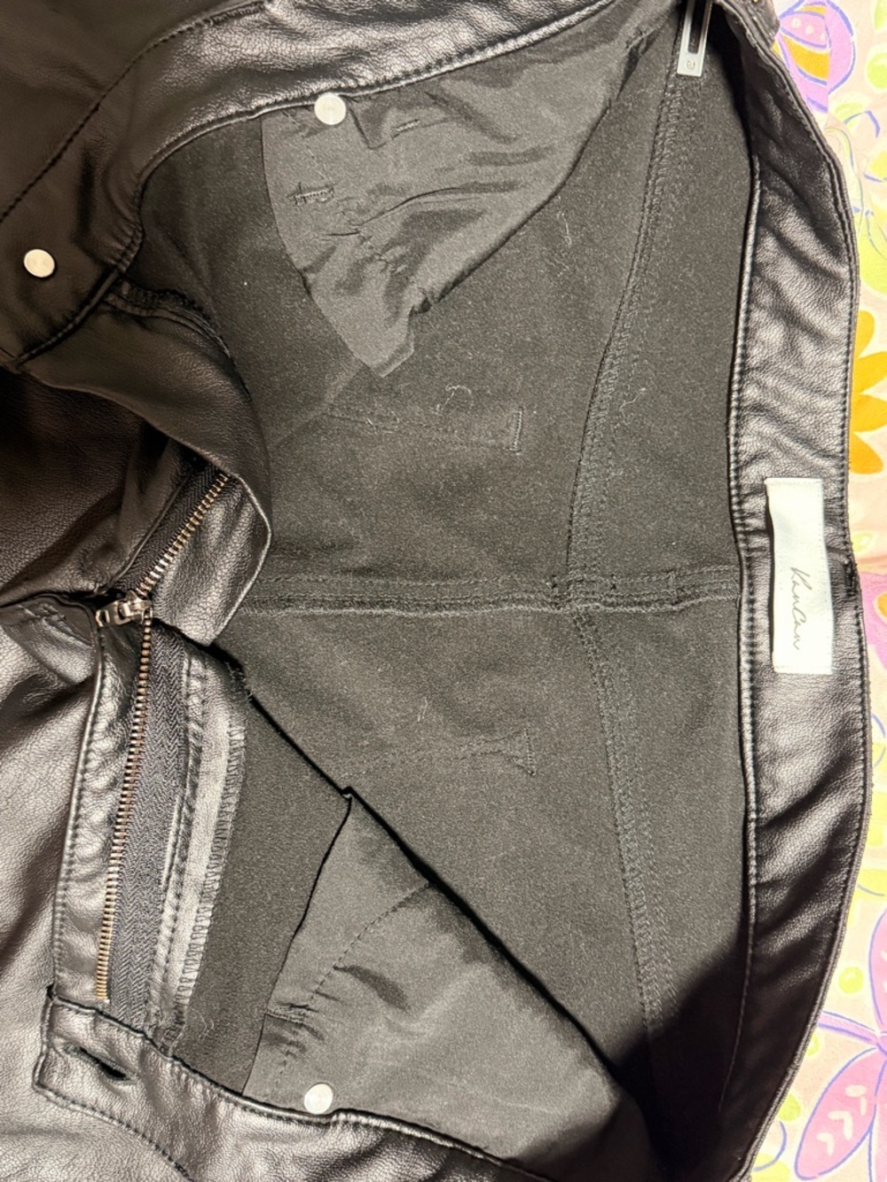 KanCan Black Faux Leather Skinny Pants - Picture 9 of 10
